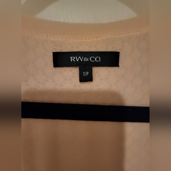 RW&Co Cardigan, Small, Light Pink - Picture 3 of 3